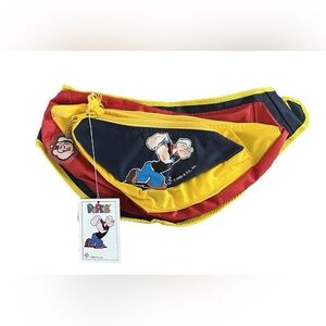 Vintage Popeye Fanny Pack Waist Bag Adjustable Y2K 2000 New KFS